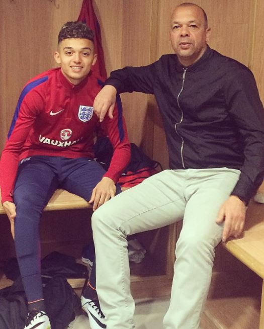  Andre with father and former Ipswich and Spurs midfielder Jason Dozzell