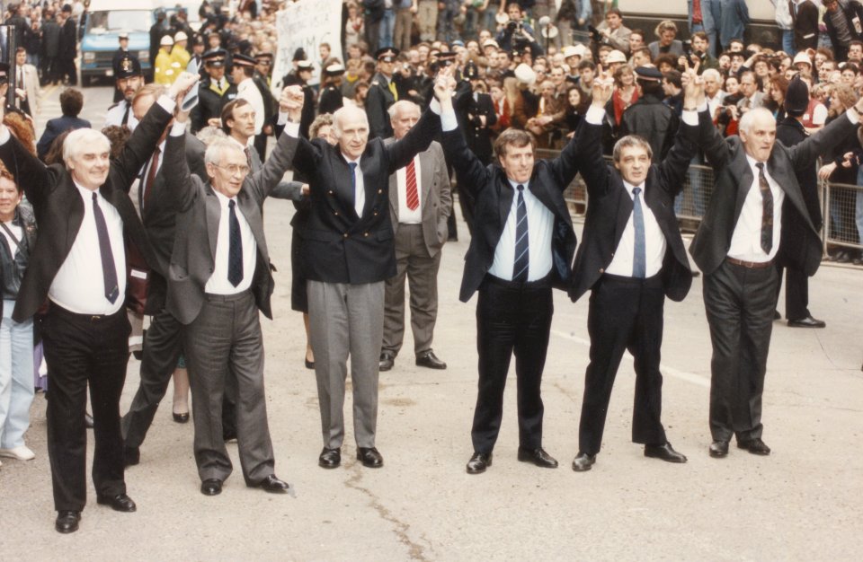  William Power, Richard McIlkenny, John Walker, Gerry Hunter, Paddy Hill, Hugh Callaghan were eventually freed after being sentenced to life in prison for the bombings