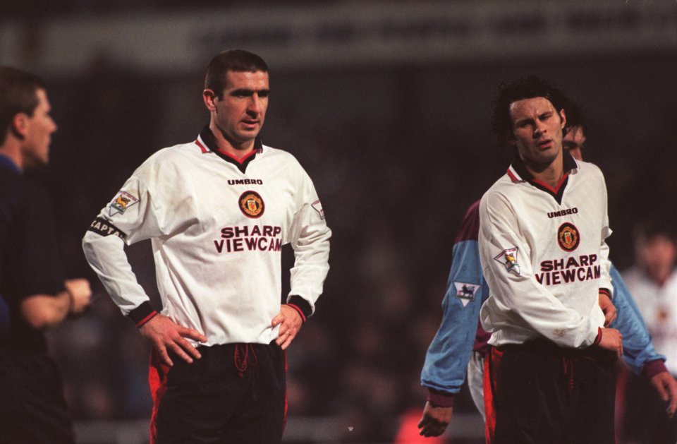 Ryan Giggs and Eric Cantona