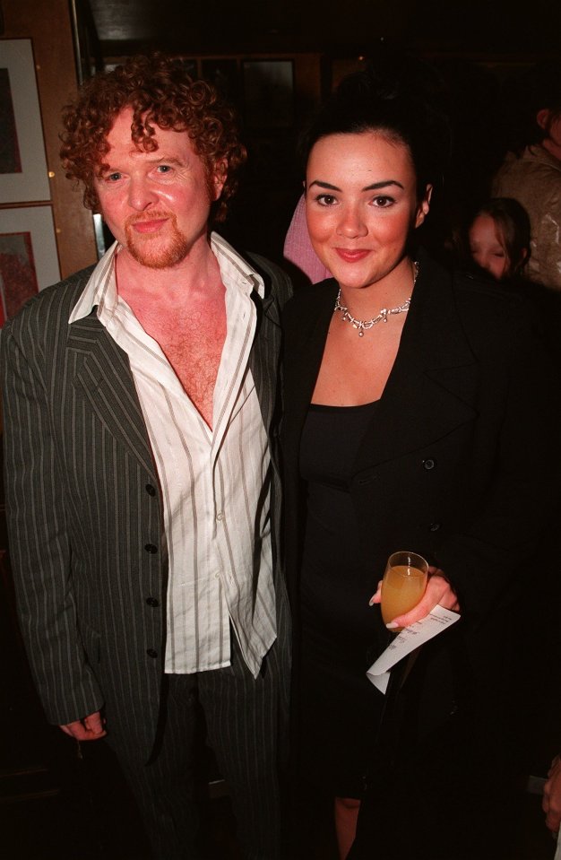 Mick Hucknall and Martine McCutcheon at Bill Wyman's birthday in 1998