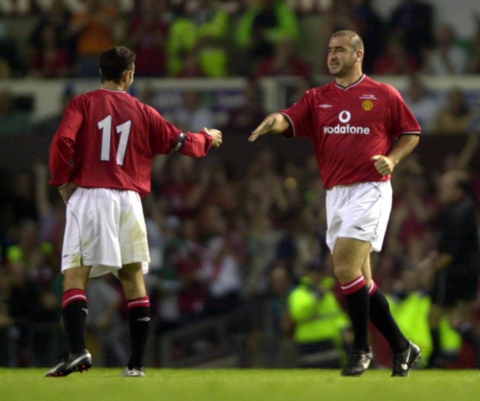 Ryan Giggs and Eric Cantona