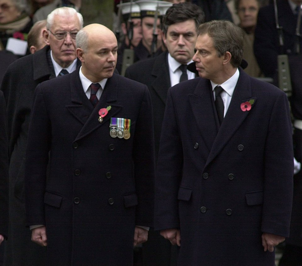 Iain Duncan Smith with Tony Blair in 2001