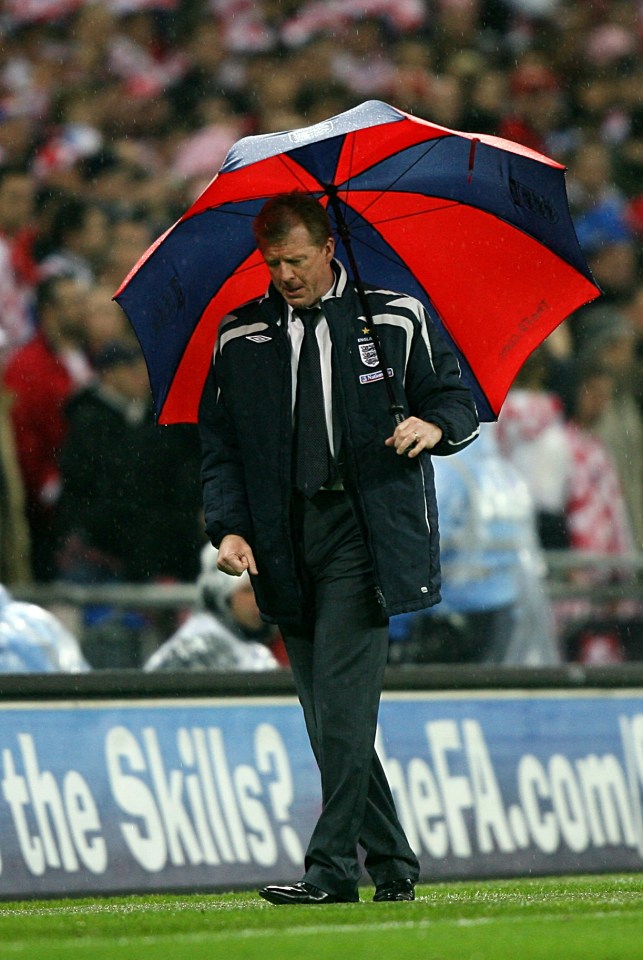  Iconic image of a helpless Steve McClaren as England fall to defeat against Croatia