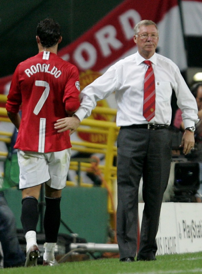 Ronaldo went on to win the Premier League on several occasions for United under Fergie