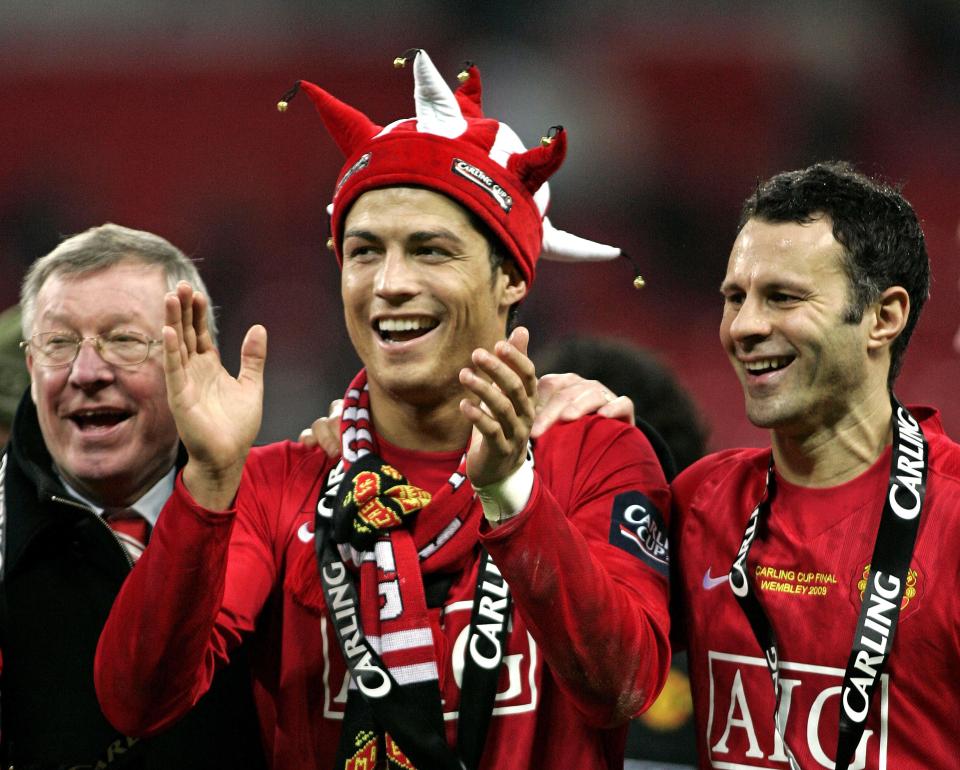 Ryan Giggs and Cristiano Ronaldo