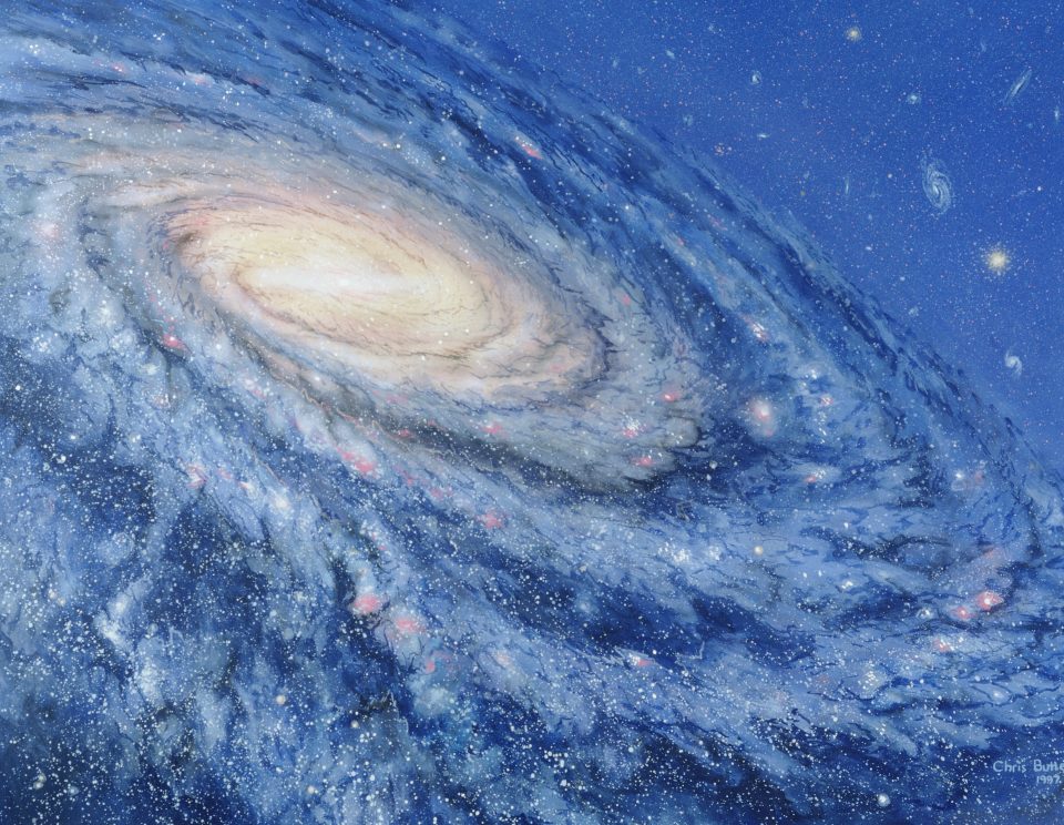  An artist's impression of the Milky Way, humanity's home galaxy