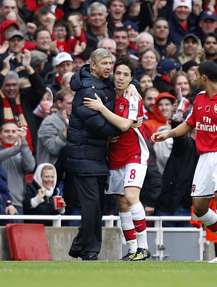 Samir Nasri has revealed his admiration for his former Arsenal boss Arsene Wenger