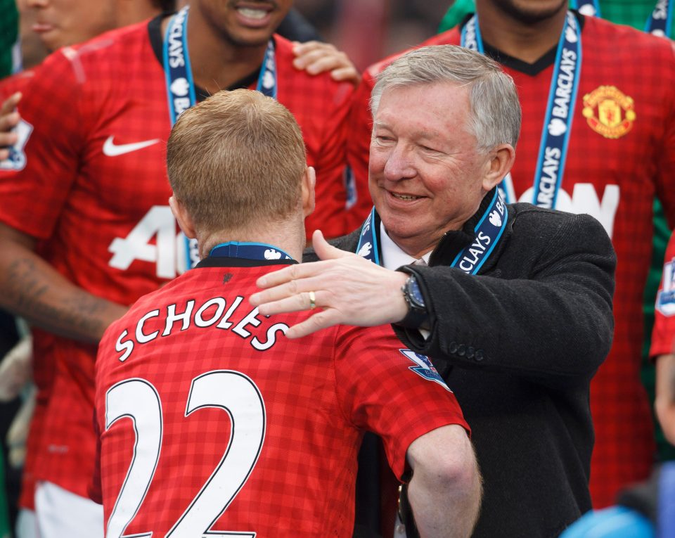 Ferguson and Scholes were a very close partnership at United