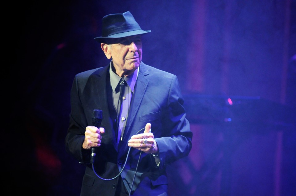  Music legend . . . Leonard Cohen performs live in Kentucky