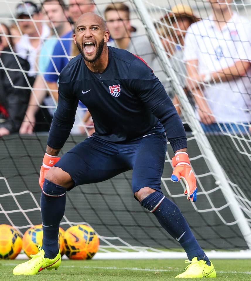  Tim Howard is expected to start in goal for USA