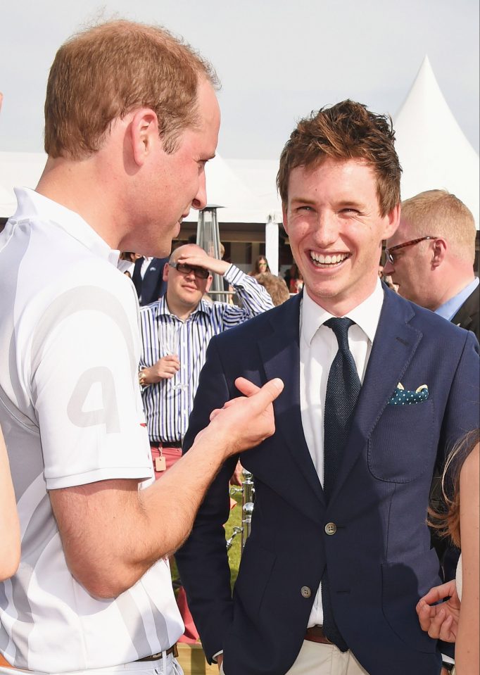 Prince William and Eddie Redmayne 