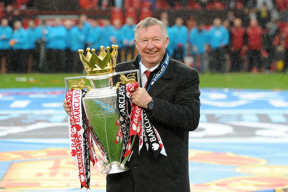 File photo dated 12-05-2013 of Manchester United manager Sir Alex Ferguson celebrates with the Barclays Premier League trophy, after the game PRESS ASSOCIATION Photo. Issue date: Friday September 4, 2015. Sir Alex Ferguson admits his tough approach to discipline could have cost him Premier League titles during his time at Manchester United. See PA story SOCCER Man Utd. Photo credit should read Martin Rickett/PA Wire.