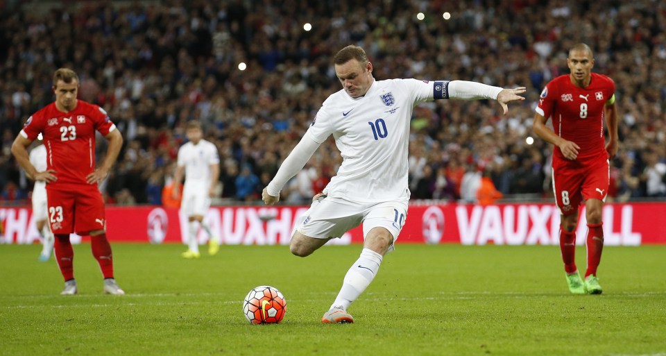 Rooney's penalty against Switzerland at Wembley took him to 50 England goals and made him the record scorer