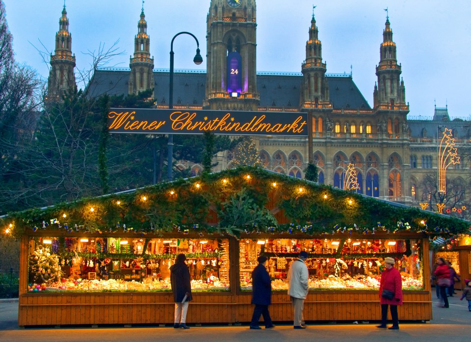  Christmas Market on Town Hall Square, Austria, Vienna