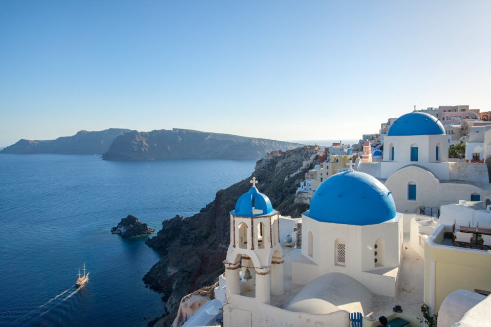 The idyllic city of Santorini was believed to have once been the home of Atlantis