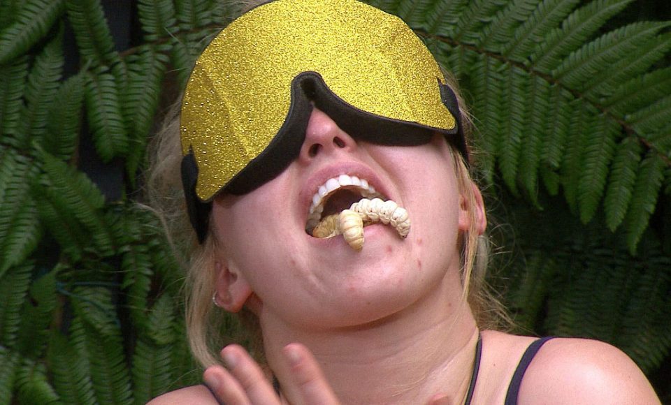 Jorgie Porter was left gagging during her Bushtucker Trial