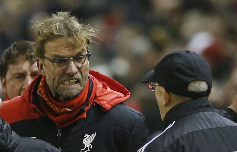 Things got heated between Pulis and Klopp on the touchline last season