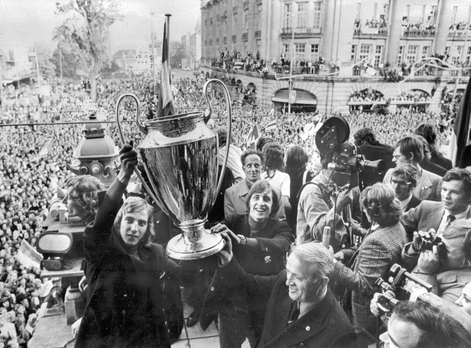 Johan Cruyff won three successive European Cups as a player with Ajax and the Ballon d’Or three times