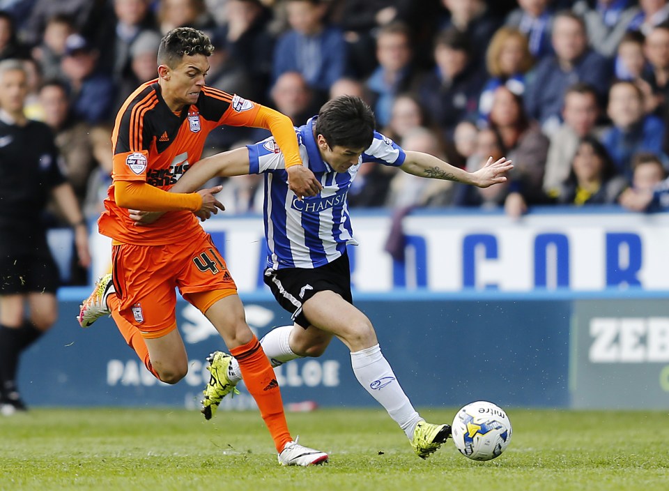  Dozzell scored on his Ipswich debut against Sheffield Wednesday in April