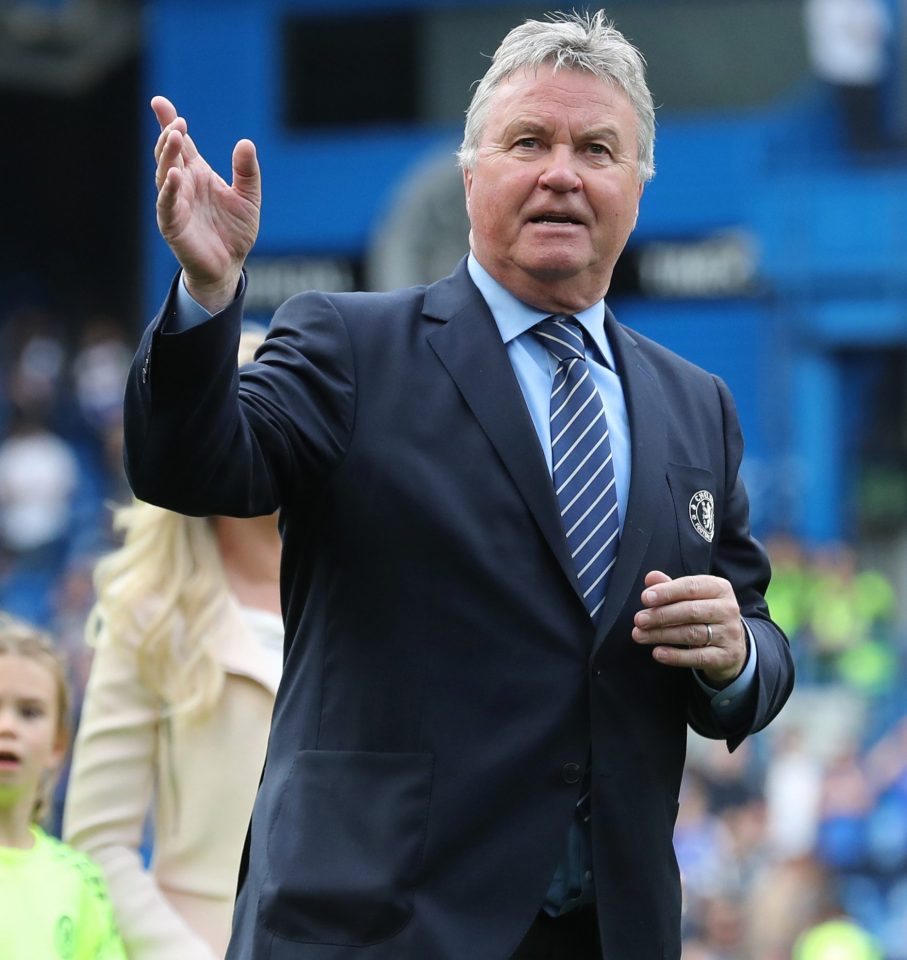 Chelsea v Leicester CIty FC Barclays Premier League 8/5/16 Pic Richard Pelham. Guus Hiddink