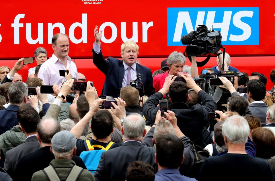  Boris Johnson and other Brexit campaigners were driven around the country in the Vote Leave bus as they campaigned to get people to choose to leave the EU