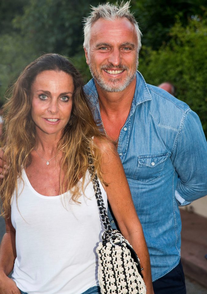 David Ginola with wife Coraline