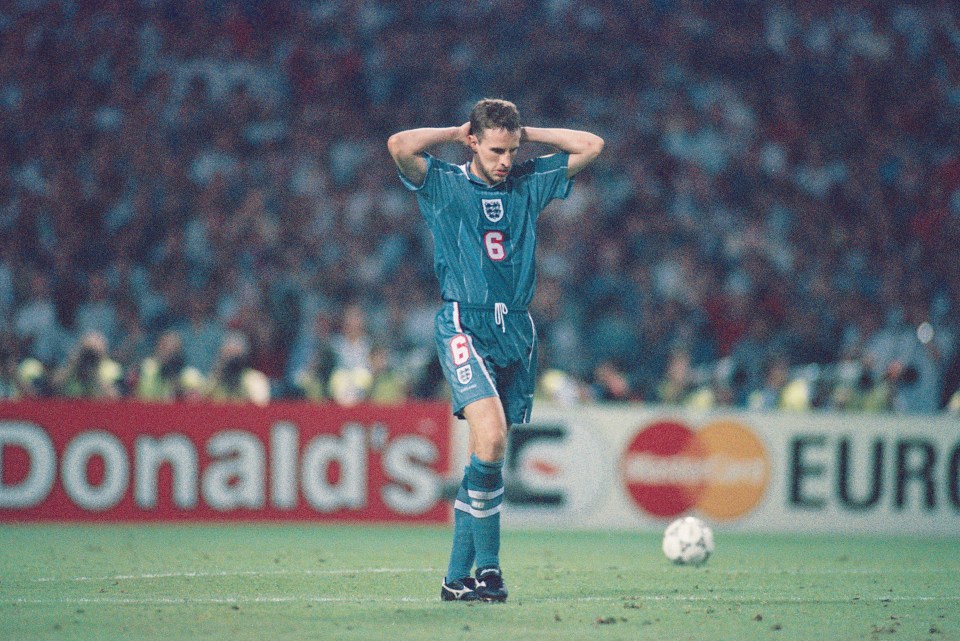 He famously missed a penalty for England against Germany at Euro 1996