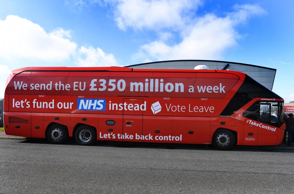  The Remoaners complaint includes the high-profile claim the EU was costing the UK £350million a week, which was plastered on the side of the Vote Leave bus