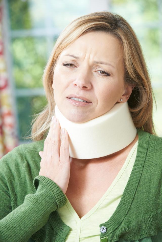  Whiplash can cause stiffness in the neck or difficulty moving your head