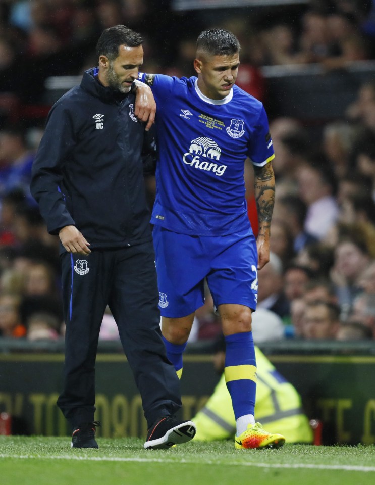  Besic hobbled off and is unlikely to return before February