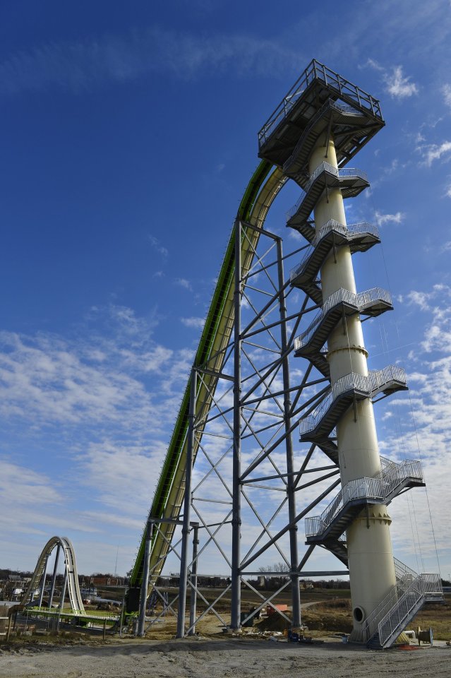 The owners of the park have now said the slide will be torn down after a probe into Caleb's death is complete