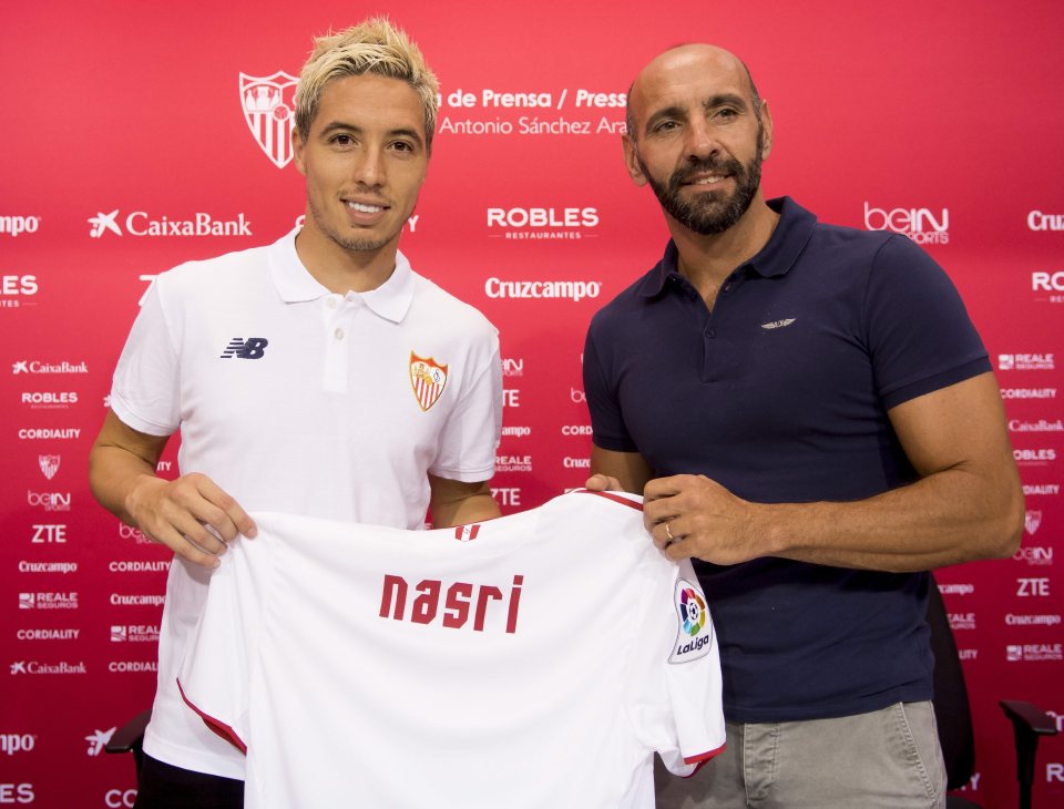 Sevilla signed Nasri on loan from Man City this summer