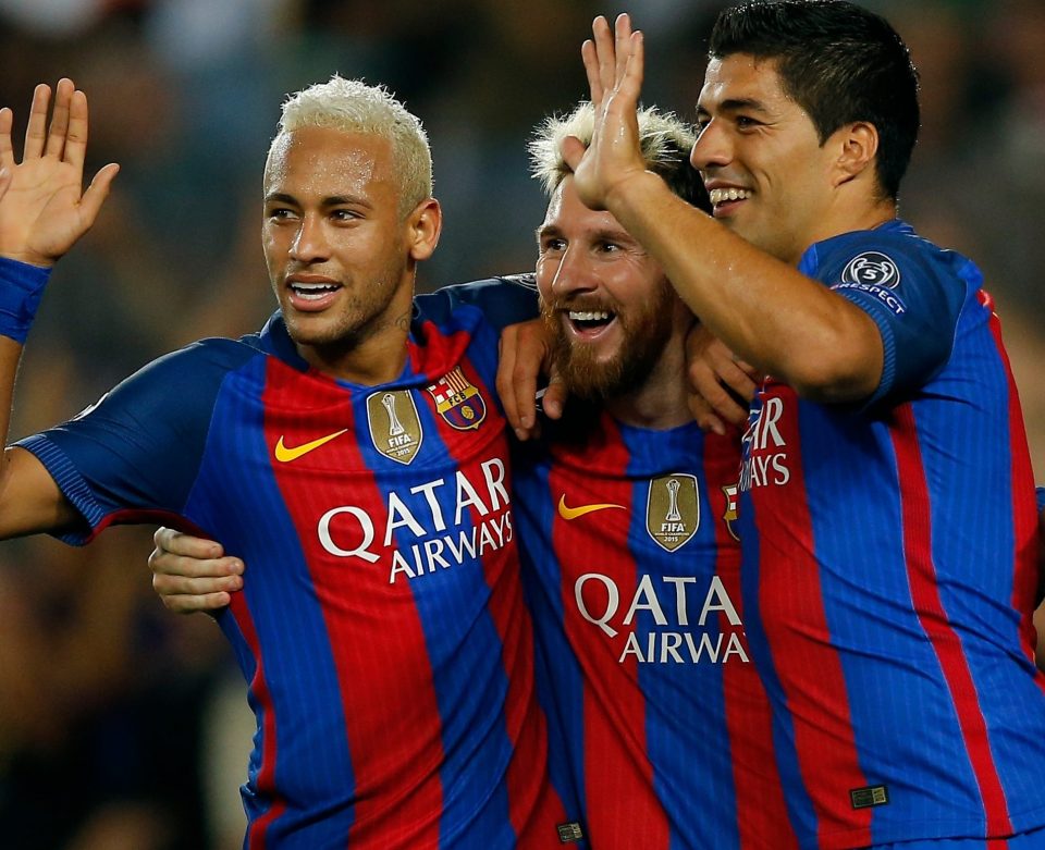  The Neymar, Lionel Messi and Suarez goal-scoring machine