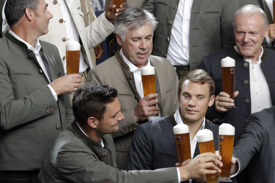  Bayern Munich and Germany players can be trusted on the beer