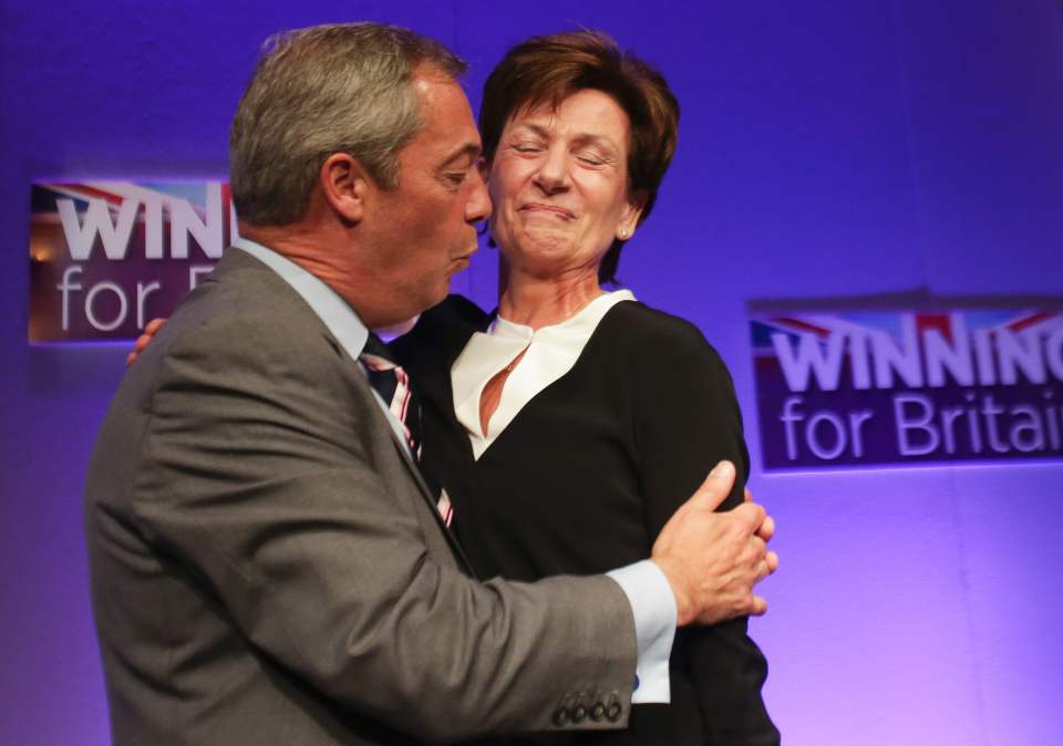 Nigel Farage says her resignation is "another act of irrational selfishness"