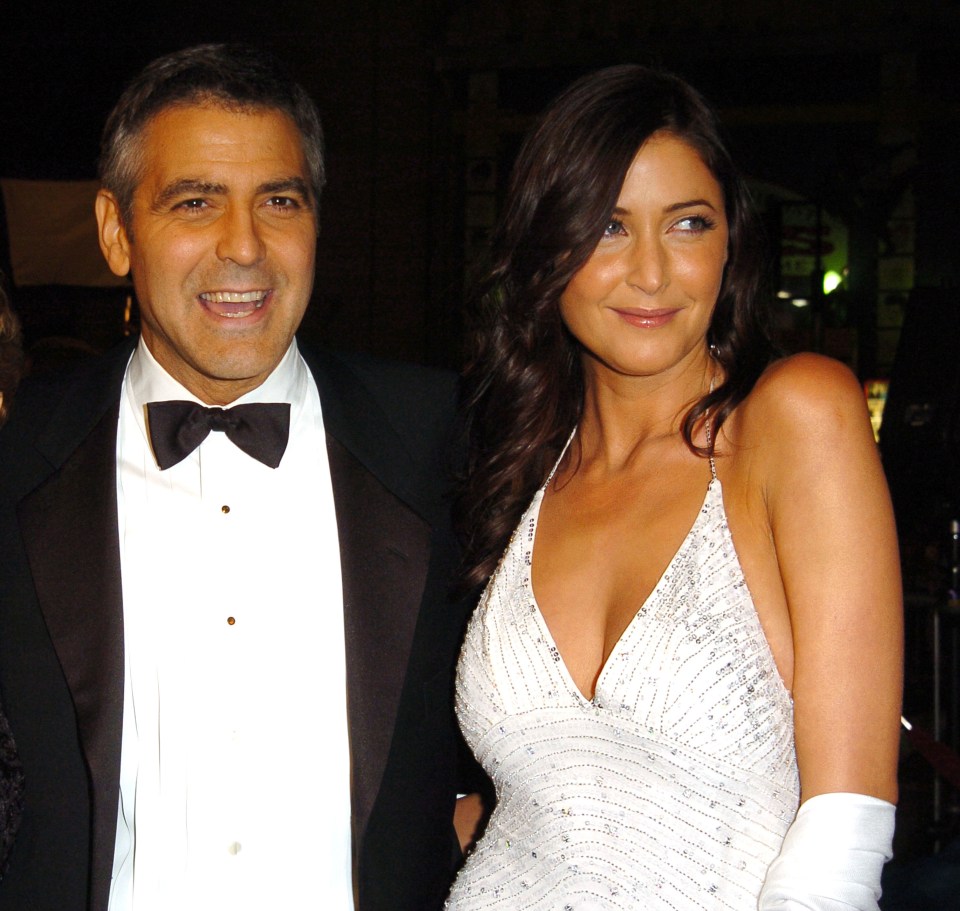 Lisa Snowdon and George Clooney