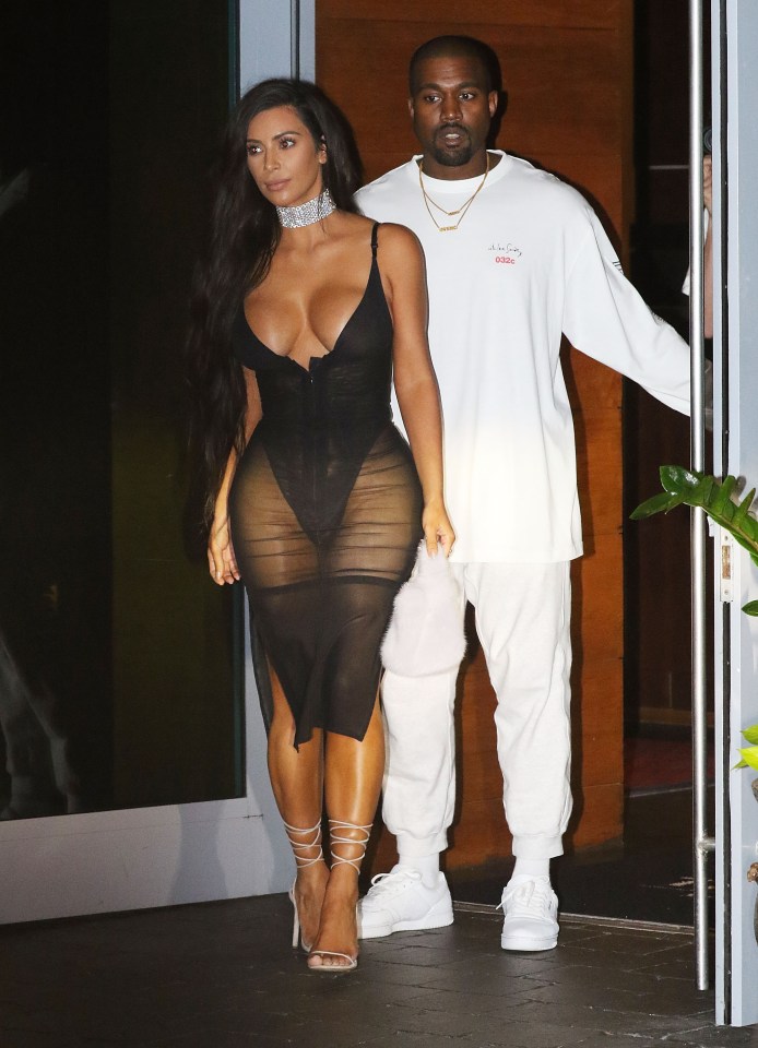  Kim Kardashian and Kanye West are at the height of the celebrity party circuit in America