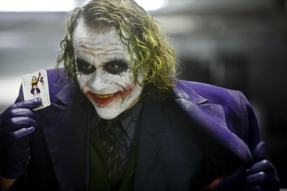 Actor Heath Ledger played The Joker in the Batman franchise