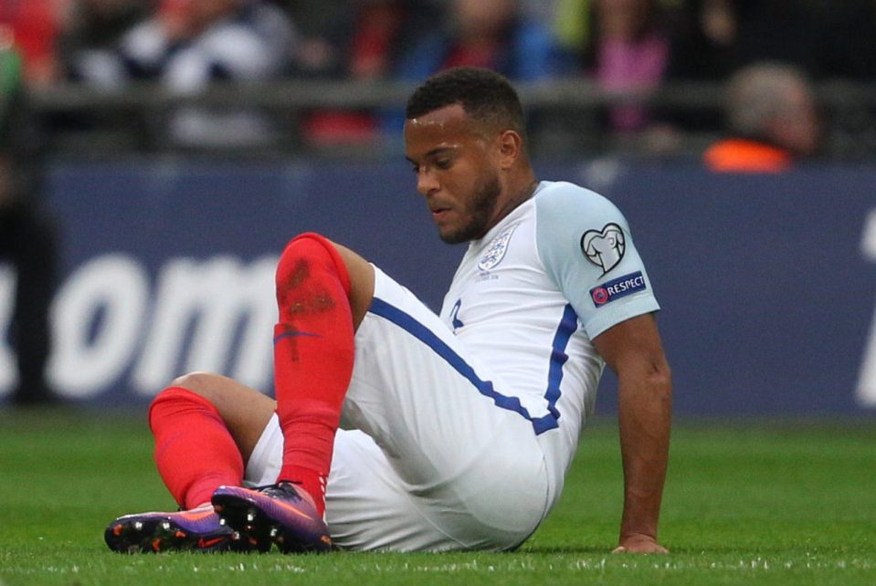 Ryan Bertrand is an injury doubt for the Spain match but has stayed with the squad