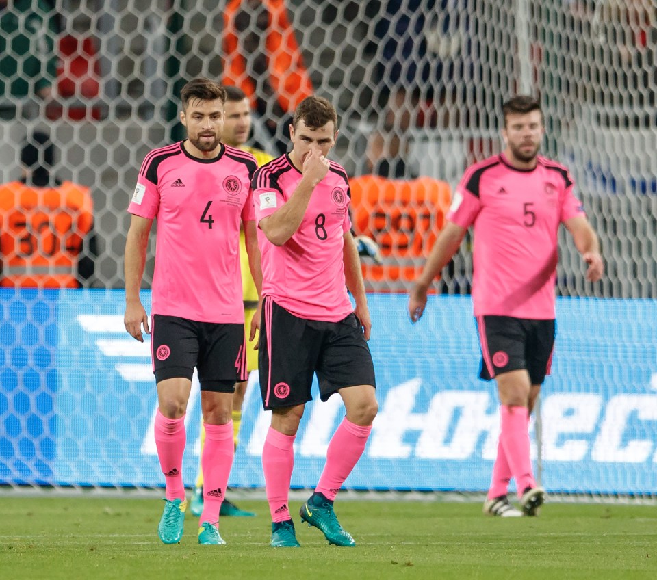  Scotland have lost three of the four games they have played in the pink kit