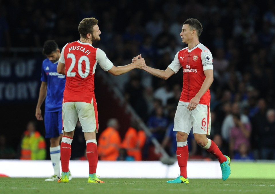 Shkodran Mustafi and Laurent Koscielny have formed a strong partnership