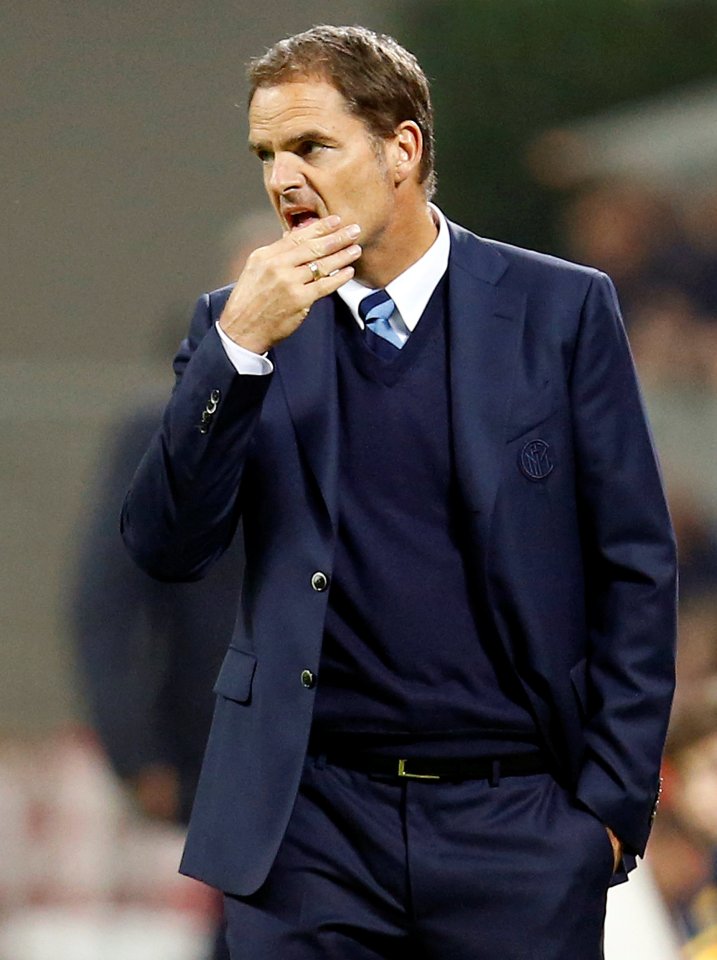 Football Soccer - Inter Milan v Torino - Italian Serie A - San Siro stadium, Milan Italy- 26/10/16 - Inter Milan's coach Frank De Boer gestures. REUTERS/Alessandro Garofalo