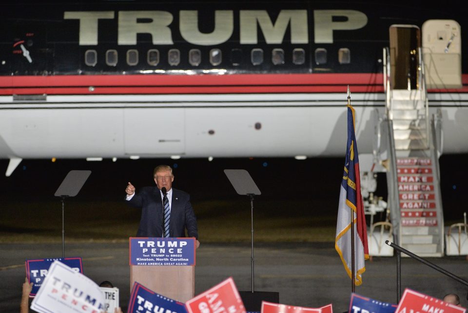  Compared to the government-owned jets used by the other candidates, Trump's was privately-owned and much nicer