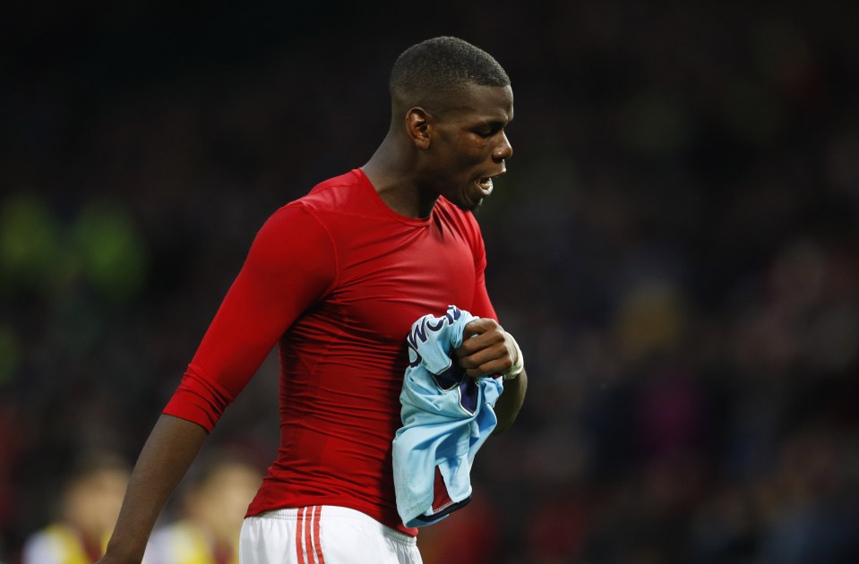  Martial's Man Utd teammate Paul Pogba retains his place