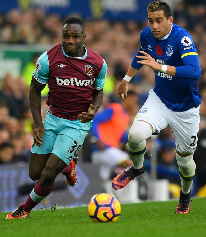 Michail Antonio has played up front in Carroll's absence