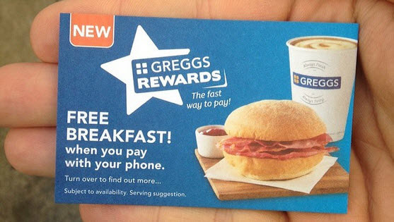 Joining the Greggs Rewards scheme means you're in line for free hot drinks, treats and surprises every time you visit