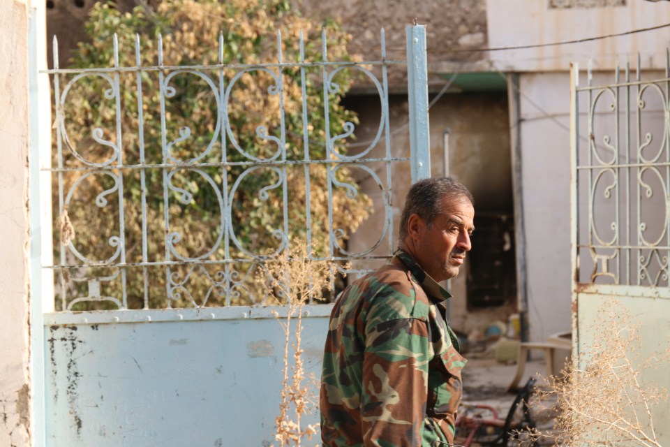  Saleh's home (pictured) was ransacked by the jihadists, who stole or destroyed everything