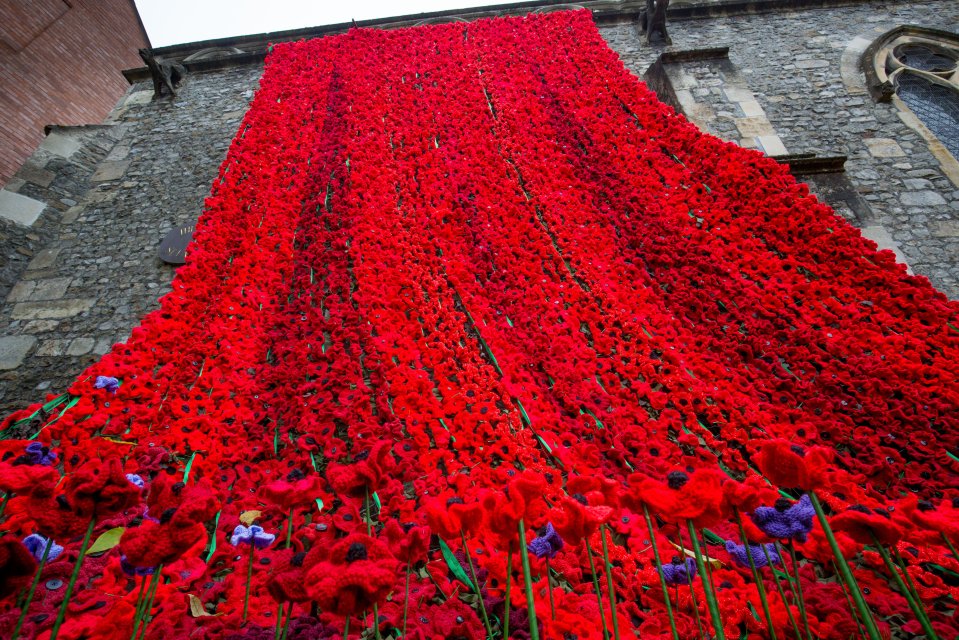 The cascade will remain intact after Remembrance Day on November 13 up until Christmas