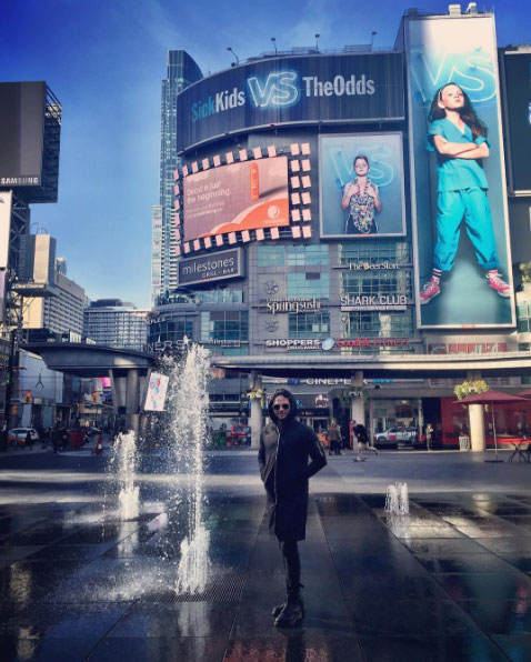  The actor flew to Toronto for the convention