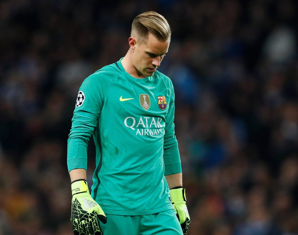 Marc-Andre ter Stegen insists he couldnt see Kevin De Bruynes free-kick